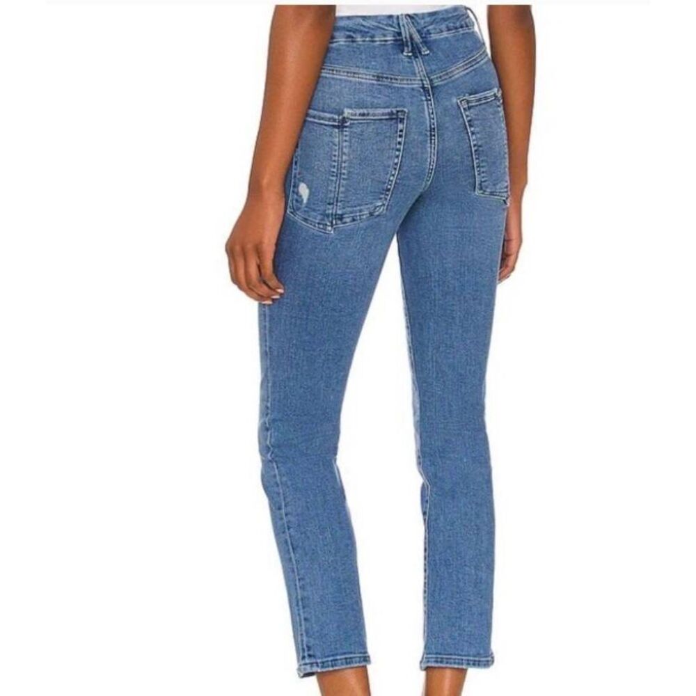 NWT Good American good leg straight jeans ankle split pockets 8/29